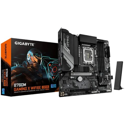 Gigabyte B760M GAMING X WIFI6E GEN5 Motherboard - Supports 14th Gen. Intel Core CPUs, 8+1+1 phases VRM, up to 5600MHz DDR5, 2xPCIe 4.0 M.2, Wi-Fi 6E, 2.5 GbE LAN, USB 3.2 Gen 1 Cijene