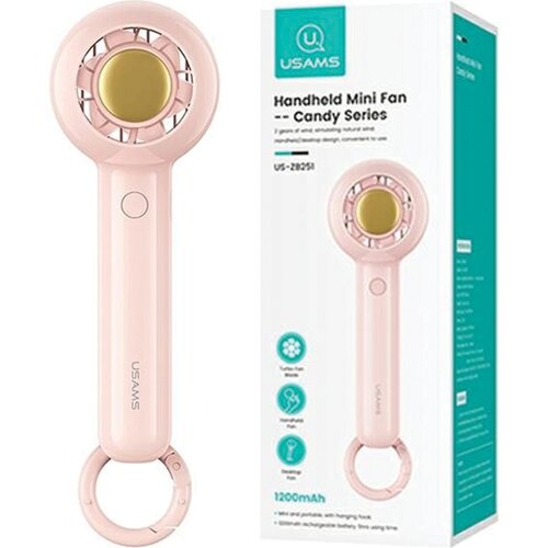 Usams MINI ROČNI VENTILATOR 1200MAH CANDY SERIJA ZA TELEFONE ROZA, (21974943) Cene