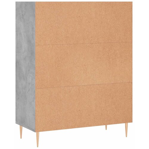  Regal za knjige boja betona 69,5x32,5x90 cm konstruirano drvo Smeđa Slike
