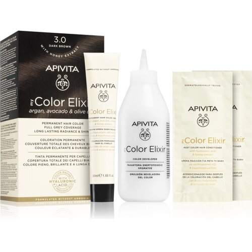 Apivita My Color Elixir barva za lase brez amoniaka odtenek 3.0 Dark Brown Cene