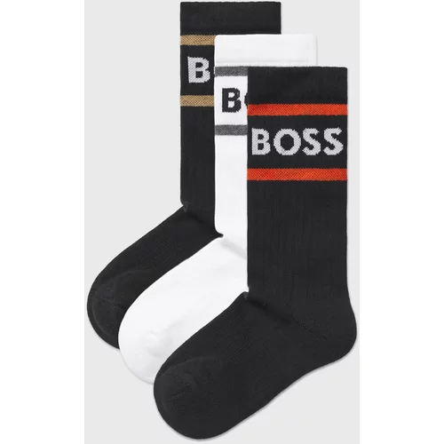 Hugo Boss Čarape smeđa / crvena / crna / bijela