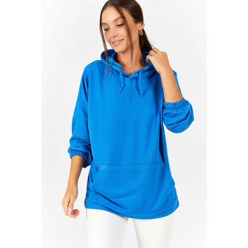 armonika Sweatshirt - Blue - Regular fit Cene