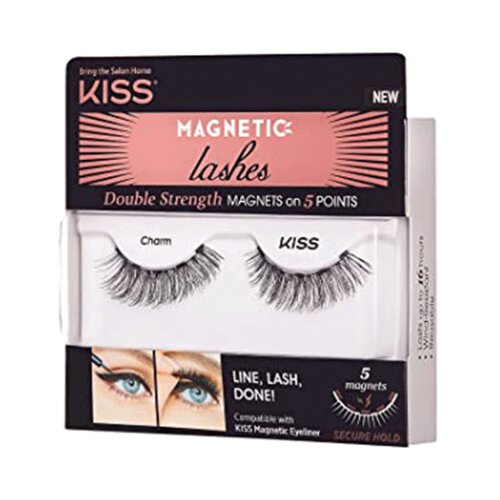 Kiss Magnetic Lashes trepalnice za nanos na magnetno linijo 01 Charm 1 pair Slike