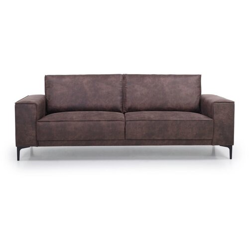 Scandic čokoladno smeđa sofa od imitacije kože Copenhagen, 224 cm Slike