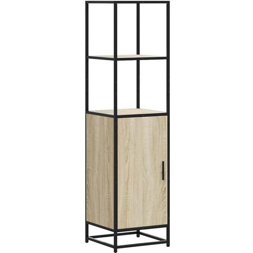 VidaXL Visoka omara sonoma hrast 35,5x35x139 cm inž. les in kovina, (22125196) Slike