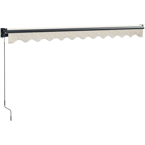 VidaXL Tenda na uvlačenje krem 3 x 2 5 m od tkanine i aluminija Slike
