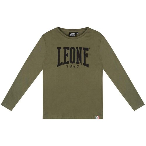 Leone 1947 Majice z dolgimi rokavi Boy T-Shirt Long Sleeves Basic Zelena Cene