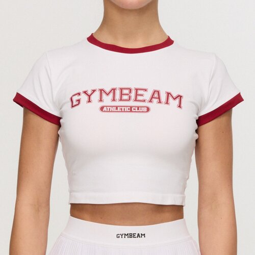 GymBeam Ženska majica Varsity White M Slike