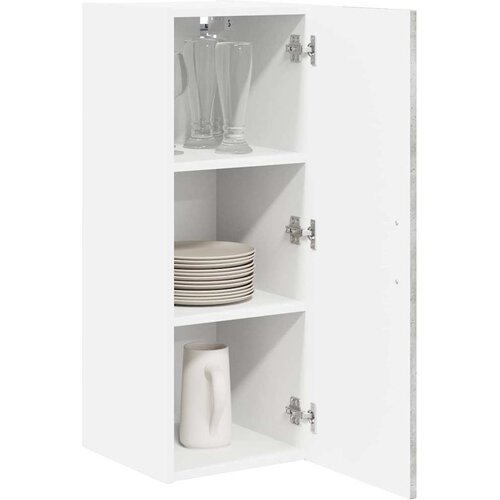  Ormar za Zid Lucca 2 pcs Betonska siva 30 x 31 x 80 cm Slike