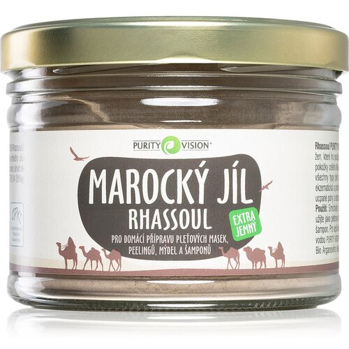 Purity Vision Rhassoul Maroška glina za pripravo mask za obraz, pilingov, mil in šamponov 450 g Cene