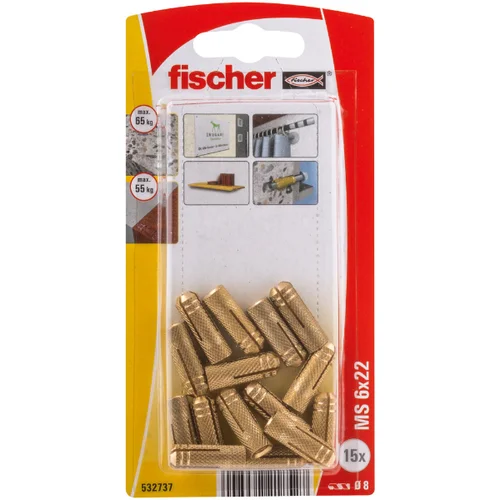 Fischer MS 6 x 22 K NV tipl od mesinga 22 mm 532737 1 Set