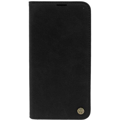  LEATHER RETRO FLIP Maska za telefon za Iphone 14 Pro , Crna Cene