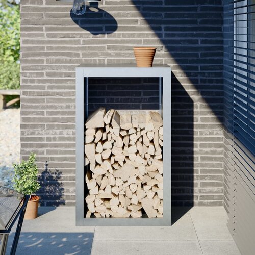 VidaXL stojalo za drva 60x40x100 cm pocinkano jeklo Slike