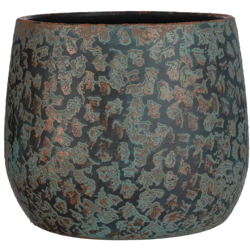 V Okrasni cvetlični lonec Clemente (Ø 38 x v 31 cm, keramika, bronasto-modra)