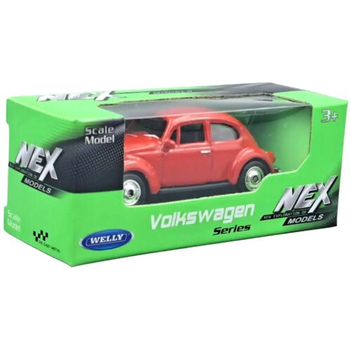 Welly Volkswagen Buba crveni model autića 1/64 Cene
