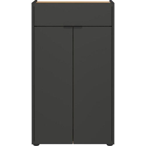 Germania Antracitno sivi visok kupaonski ormarić 60x98 cm Forano – Cijene