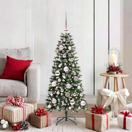 vidaXL Umestno božično drevo med 150 LED Zelena 50 x 50 x 120 cm Cene