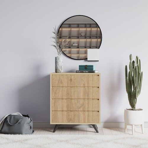 Woody Fashion Komoda Suvera 70x86x40cm Hrast Slike