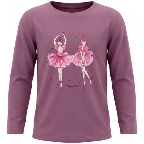 Lucky Kiddo majica DR LK-KGT LS 2_26 E 033078 D vijolična 152 Slike