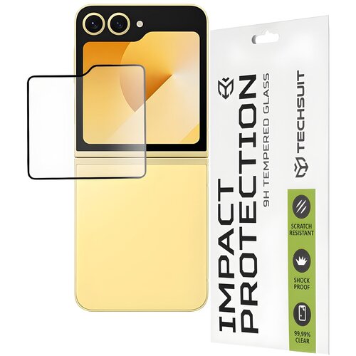 Techsuit za&amp;scaron;titno staklo 9H za Samsung Galaxy Z Flip 6 - Crna KP36632 Slike