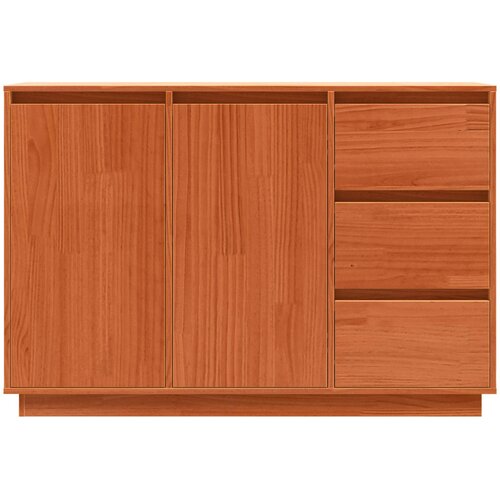  Kreveta Smeđi hrast 111 x 34 x 75 cm Čvrsto borovo drvo Slike