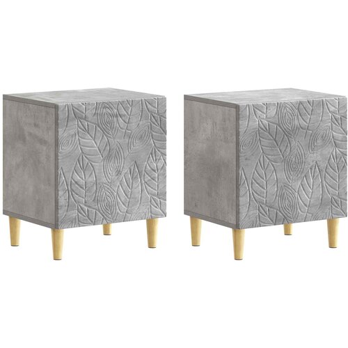  Noćni ormarić 2 pcs Betonska siva 43 x 34,5 x 50 cm Cene