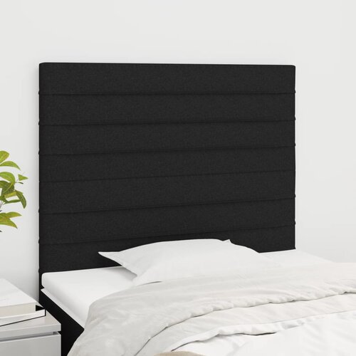 VidaXL Uzglavlja 2 kom crni 80x5x78/88 cm od tkanine Slike