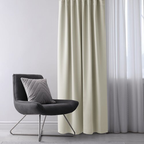 Restilo Kremno bela zatemnitvena zavesa 140x270 cm &amp;ndash; Slike