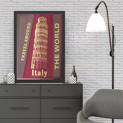 Wallity uramljena slika italy 2, 35x45 cm Cene