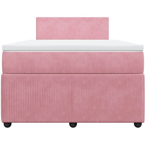 Box spring krevet s madracem ružičasti 120 x 200 cm bar&amp;scaron;unasti Slike