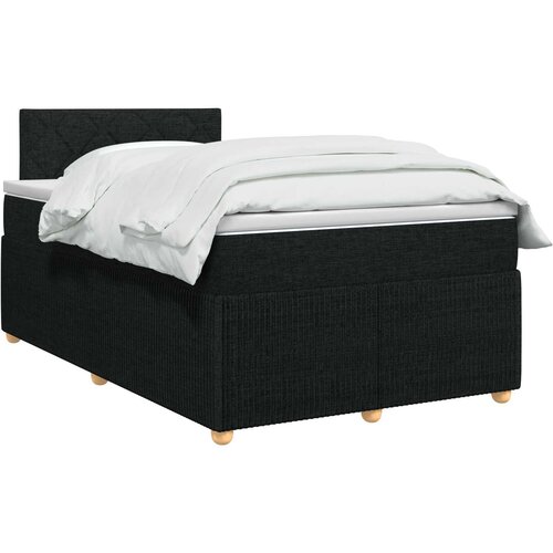  Boxspring krevet s madracem Crna 120 x 190 cm Tkanina Slike