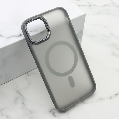 Maska silky magsafe za iphone 11/ siva Slike