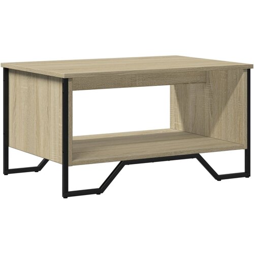 Maison Chic Klubska mizica - kavna mizica - Nizka mizica sonoma hrast 75x51x40 cm inženirski les, (21752453) Slike