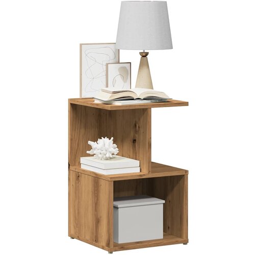 VidaXL Nočna omarica artisan hrast 35x35x55 cm inženirski les Slike