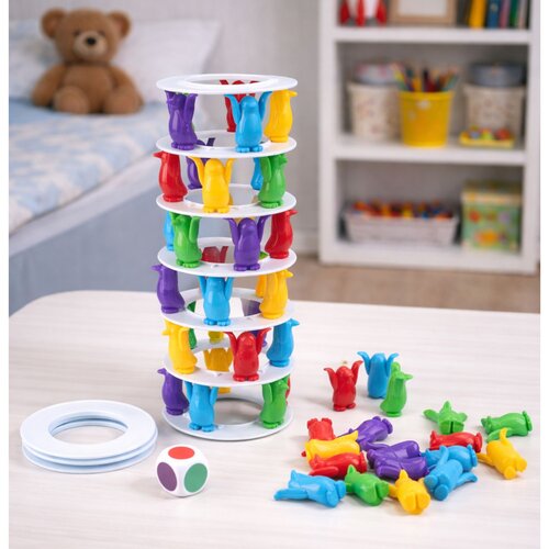 Lean Toys Pingvini na stolpu – arkadna družabna igra za vso družino Cene