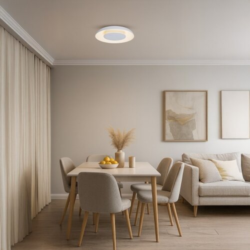  LED stropno svetlo PIATTINO LED/30W/230V 3000/4000/6000K prečnika 40 cm, belo Slike