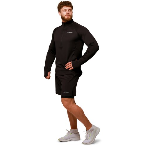 GymBeam Kratke hlače za trčanje Pulse 2u1 Black Slike