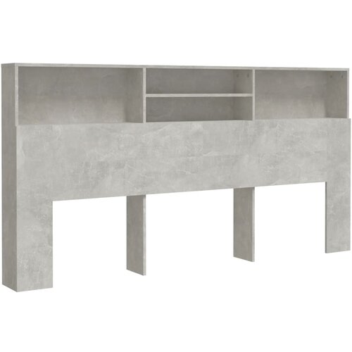 Maison Chic vzglavna omarica - nočna omarica - posteljna omarica betonsko siva 200x19x103,5 cm, (21705755) Slike