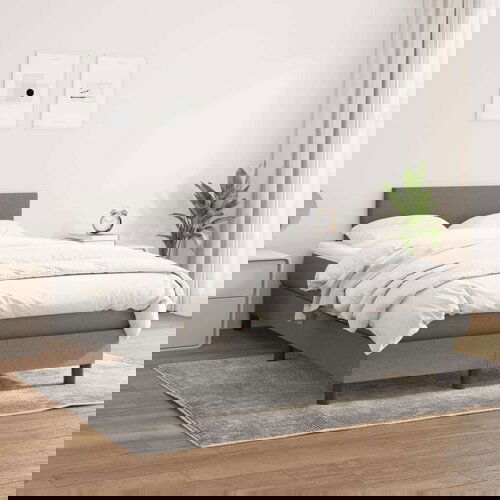  Krevet s oprugama i madracem tamnosivi 120 x 200 cm od tkanine Cijene