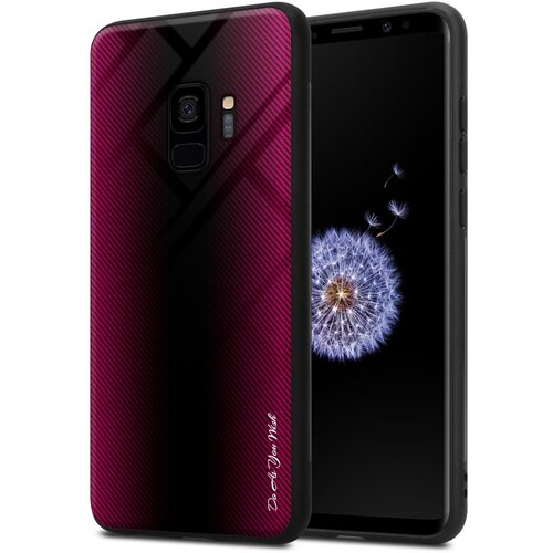 Cadorabo Case, združljiv s Samsung - Stripe Optics v Crimson Pink - Za&scaron;čitni pokrov iz silikona TPU in hrbta iz kaljenega stekla, (20574458) Cene
