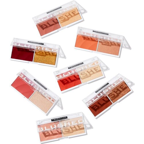 Revolution Relove colour play blushed duo blush &amp;amp; highlighter set ličil 5,8 g odtenek kindness za ženske Slike