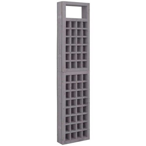 VidaXL Pregrada/re&amp;scaron;etka sa 6 panela od jelovine siva 242,5 x 180 cm Slike