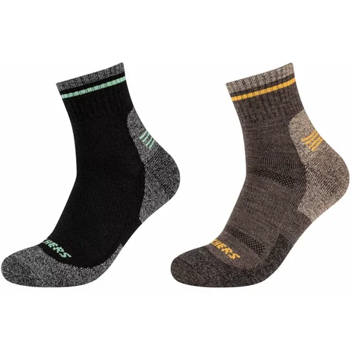 Skechers 2ppk men trail wool quarter socks sk42052-8997