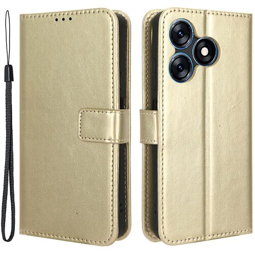 INORCO Za Tecno Spark 10 4G PU usnjena torbica za denarnico Crazy Horse Texture Stojalo Flip Ovitek za telefon, (22033388) Slike