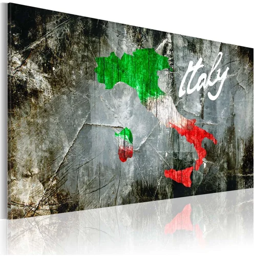  Slika - Artistic map of Italy 120x80