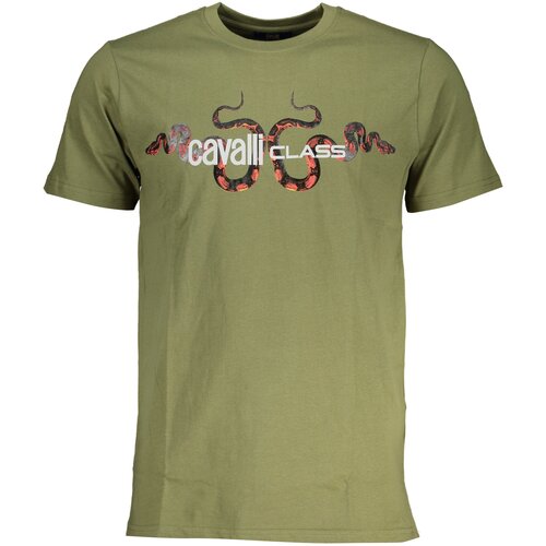 Cavalli Class GREEN MEN&#39;S SHORT SLEEVED T-SHIRT Cene