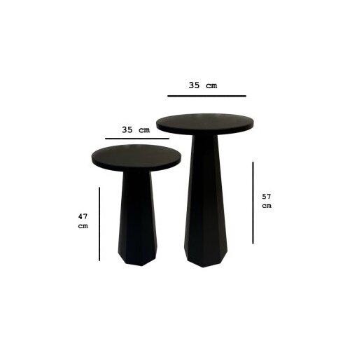 Hanah home Lilyum set klub stolova, 2 dijela, bijela Slike