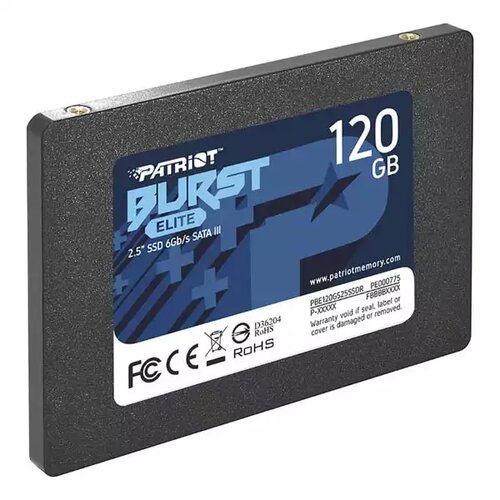 SSD 2.5 SATA3 6Gb/s 120GB Patriot Burst Elite 450MBs/320MBs PBE120GS25R Cene