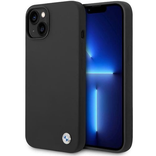 BMW SILIKONSKI OVITEK BMHCP14MSILBK ZA IPHONE 14 PLUS 15 PLUS ČRN, (21897818) Cene
