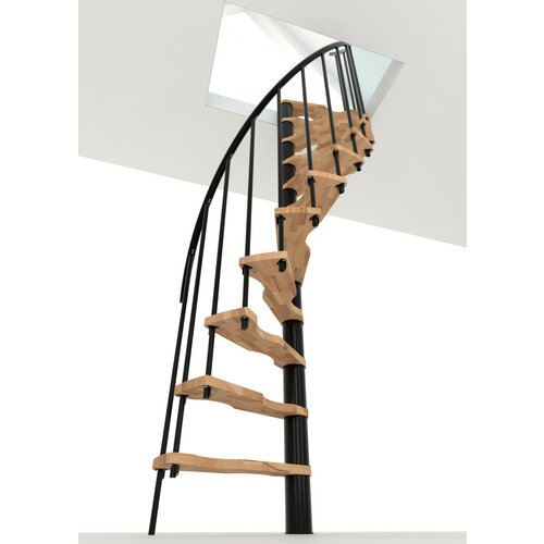 Minka spiralne stepenice - suono smart crna bukva 120x68 cm Slike